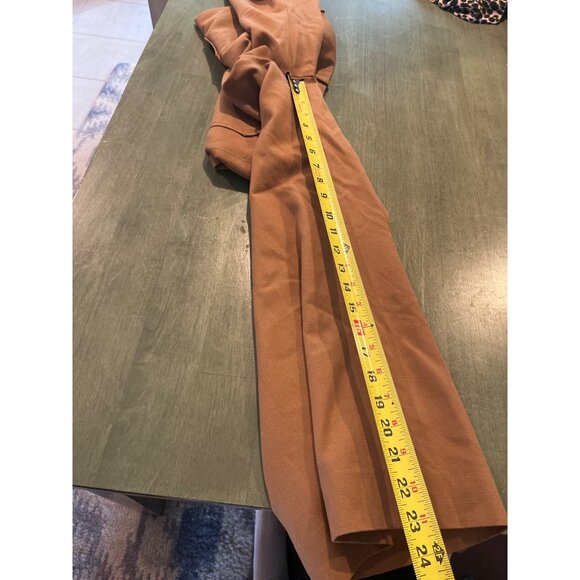 J. Crew Womens High-Waisted Wide-Leg Tan Pants W/ Button Pockets Size 12 Cotton - Picture 8 of 8